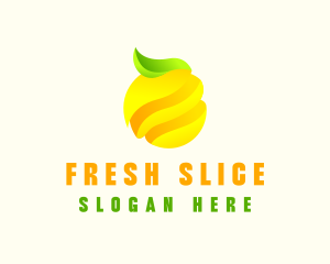 Minimalist Lemon Fruit logo design