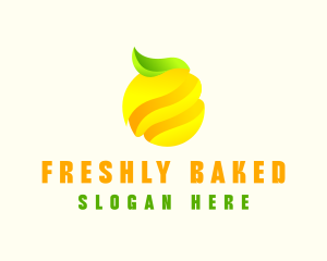 Minimalist Lemon Fruit logo design