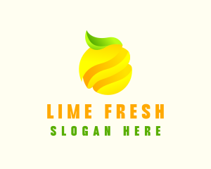 Minimalist Lemon Fruit logo design