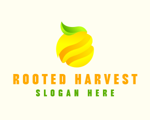 Minimalist Lemon Fruit logo design