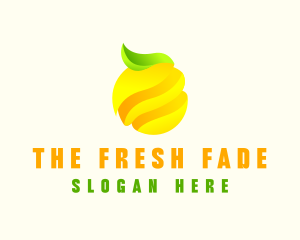 Minimalist Lemon Fruit logo design