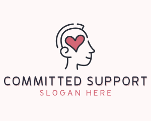 Heart Psychology Mental Health logo design