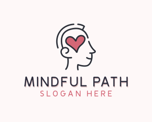 Heart Psychology Mental Health logo design