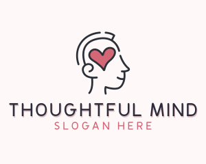 Heart Psychology Mental Health logo design