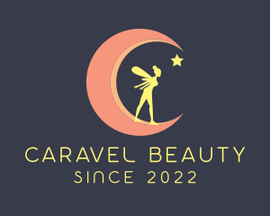 Magical Moon Fairy Star logo design