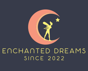 Magical Moon Fairy Star logo design