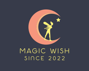 Magical Moon Fairy Star logo design