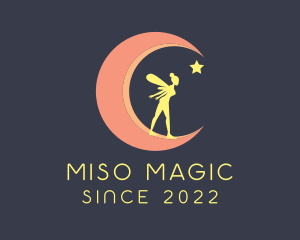 Magical Moon Fairy Star logo design