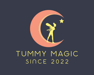 Magical Moon Fairy Star logo design