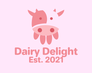 Cow Udder Dairy  logo design