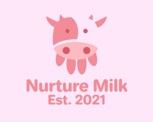 Cow Udder Dairy  logo design