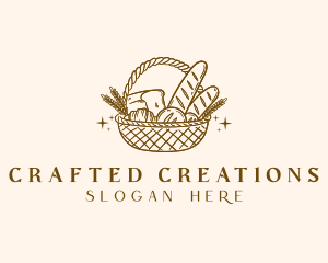 Rustic Bread Basket logo design