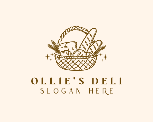 Rustic Bread Basket logo design