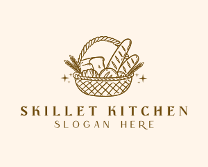 Rustic Bread Basket logo design