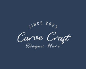 Cursive Business Craft logo design