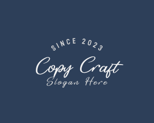 Cursive Business Craft logo design