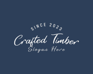 Cursive Business Craft logo design