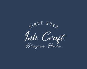 Cursive Business Craft logo design