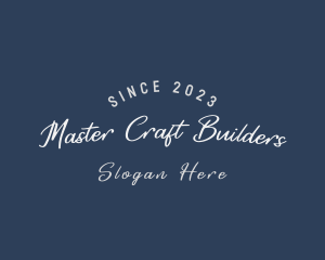 Cursive Business Craft logo design