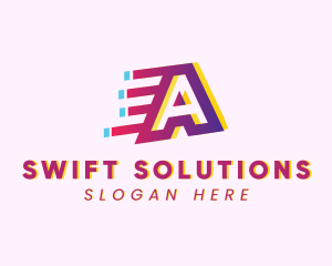 Speedy Letter A Motion Business logo