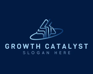 Arrow Up Stocks Investment logo design