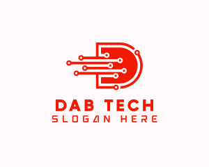 Generic Tech Letter D logo design