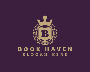 Crown Book College logo design