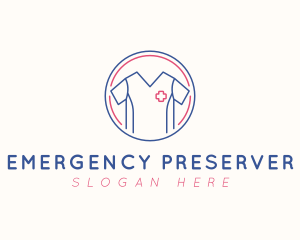 Healthcare Doctor Scrubs logo design