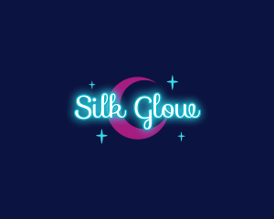 Neon Moonlight Night logo design