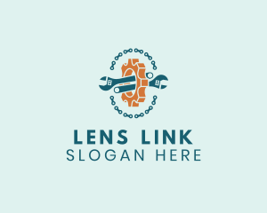 Gear Wrench Link logo design