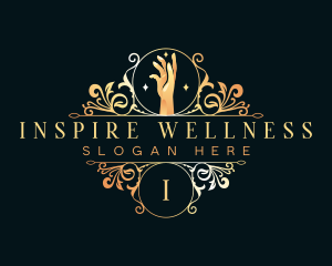 Wellness Luxury Hand  logo design