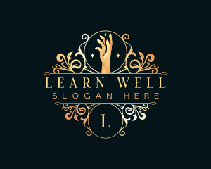 Wellness Luxury Hand  logo design