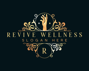 Wellness Luxury Hand  logo design