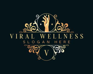 Wellness Luxury Hand  logo design