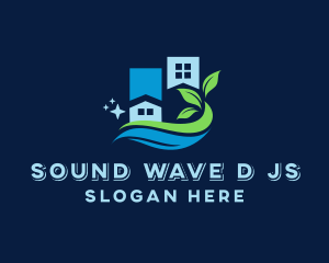 Organic City Waves Cleaning logo design