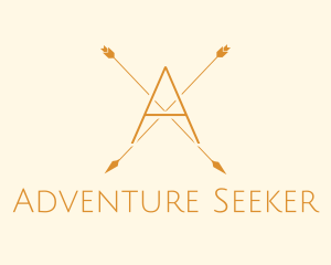 Adventure Hunting Arrow logo design