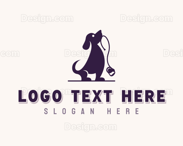 Dog Walker Leash Logo