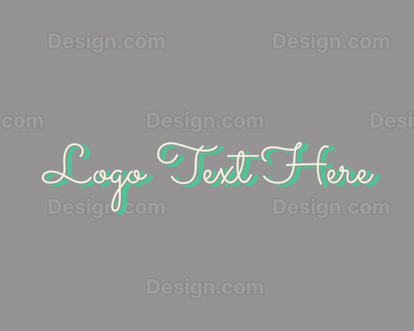 Organic Beauty Wordmark Logo