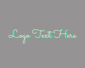 Organic Beauty Wordmark  Logo