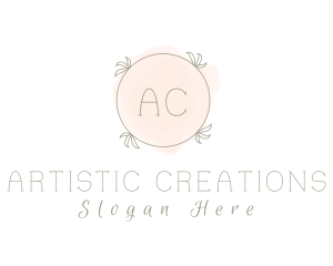 Makeup Artist Watercolor logo design