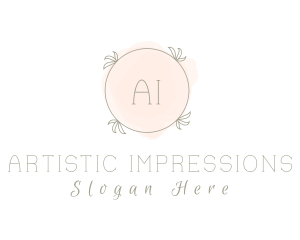 Makeup Artist Watercolor logo design