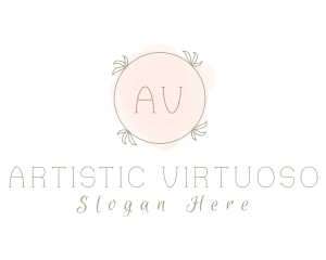 Makeup Artist Watercolor logo design