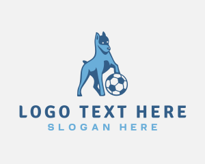 Dog Soccer Ball logo