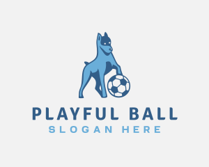 Dog Soccer Ball logo design