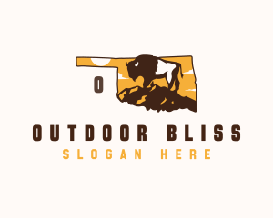 Oklahoma American Bison logo design