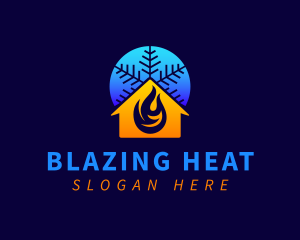 House Cool Heat logo design