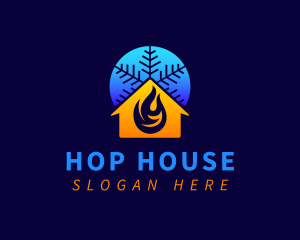 House Cool Heat logo design