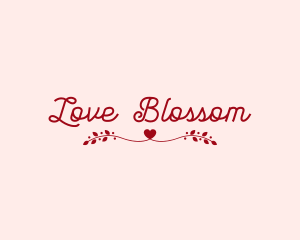 Romantic Heart Valentine logo design