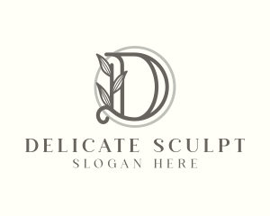 Leaf Spa Letter D logo design