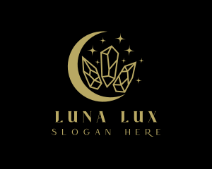 Moon Precious Stone logo design